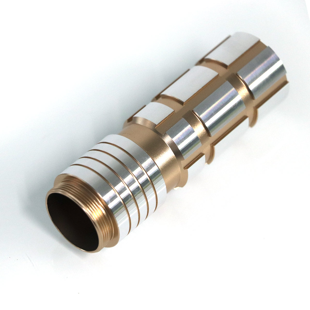 Banded grip section, detail view